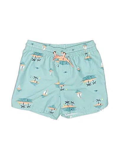 Pre-owned Carter's Kids' Rash Guard In Blue