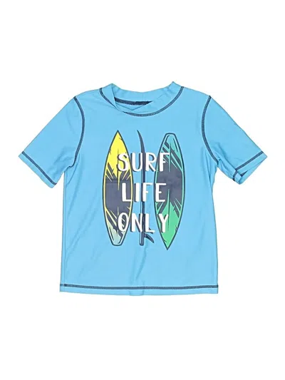 Pre-owned Carter's Kids' Rash Guard In Blue