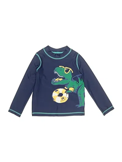 Pre-owned Carter's Kids' Rash Guard In Blue