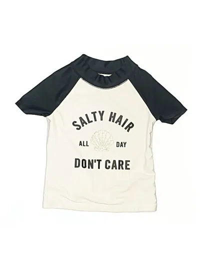 Pre-owned Carter's Kids' Rash Guard In Ivory