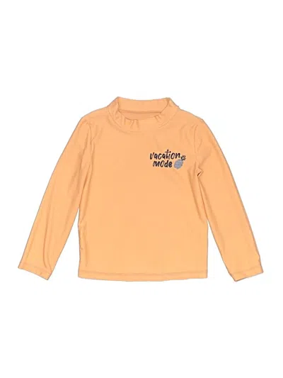 Pre-owned Carter's Kids' Rash Guard In Orange