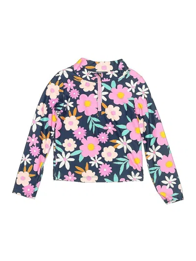 Pre-owned Carter's Kids' Rash Guard In Pink