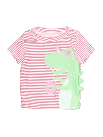 Pre-owned Carter's Kids' Rash Guard In Pink