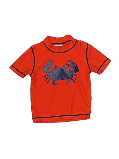Pre-owned Carter's Babies' Rash Guard In Red