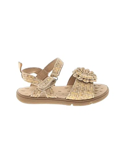 Pre-owned Carter's Kids' Sandals In Gold