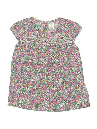 Pre-owned Carter's Kids' Short Sleeve Blouse In Pink