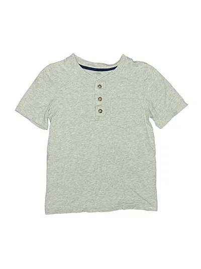 Pre-owned Carter's Kids' Short Sleeve Henley Shirt In Gray