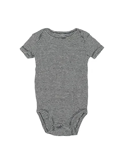 Pre-owned Carter's Babies' Short Sleeve Onesie In Black