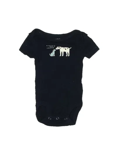 Pre-owned Carter's Babies' Short Sleeve Onesie In Black