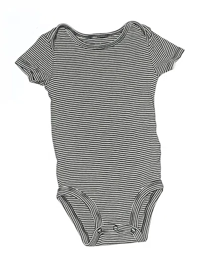 Pre-owned Carter's Babies' Short Sleeve Onesie In Black