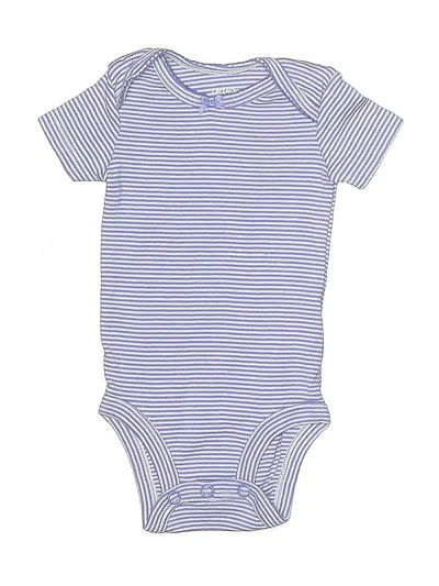 Pre-owned Carter's Babies' Short Sleeve Onesie In Blue
