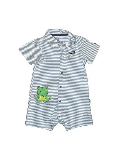 Pre-owned Carter's Kids' Short Sleeve Onesie In Blue