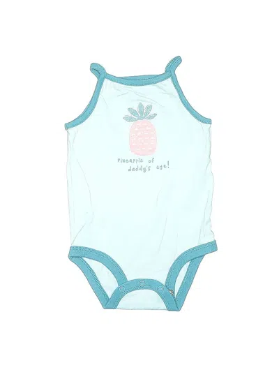 Pre-owned Carter's Babies' Short Sleeve Onesie In Blue