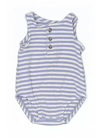 Pre-owned Carter's Babies' Short Sleeve Onesie In Blue