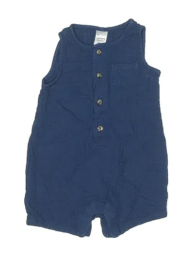 Pre-owned Carter's Babies' Short Sleeve Onesie In Blue