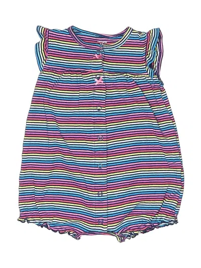 Pre-owned Carter's Babies' Short Sleeve Onesie In Blue