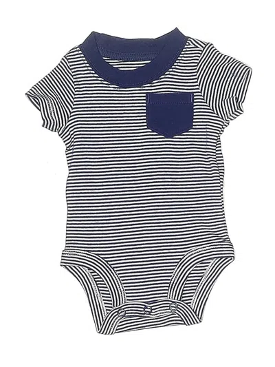 Pre-owned Carter's Babies' Short Sleeve Onesie In Blue