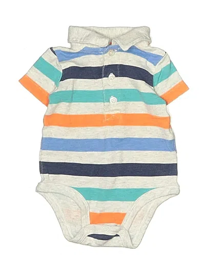 Pre-owned Carter's Babies' Short Sleeve Onesie In Blue