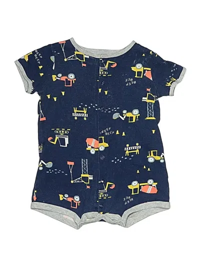 Pre-owned Carter's Kids' Short Sleeve Onesie In Blue