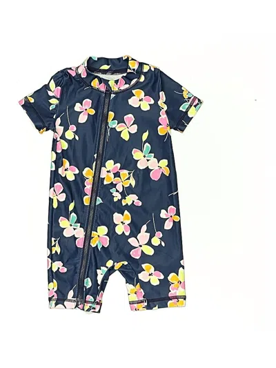 Pre-owned Carter's Babies' Short Sleeve Onesie In Blue