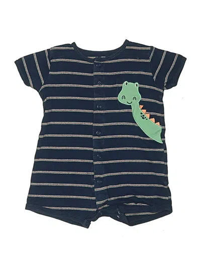 Pre-owned Carter's Kids' Short Sleeve Onesie In Blue