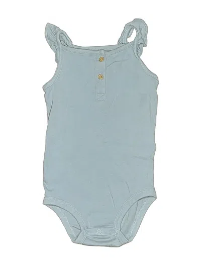 Pre-owned Carter's Kids' Short Sleeve Onesie In Blue
