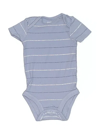 Pre-owned Carter's Babies' Short Sleeve Onesie In Blue