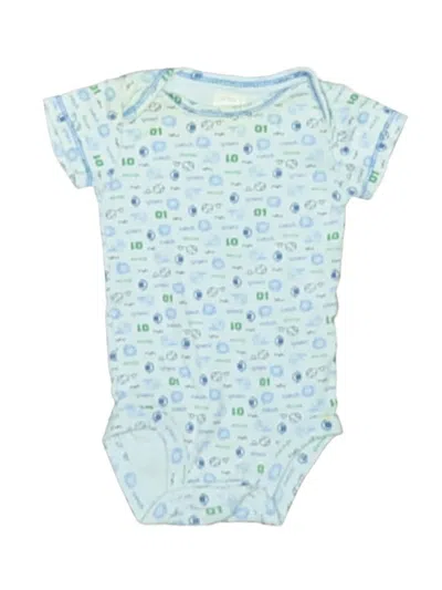 Pre-owned Carter's Babies' Short Sleeve Onesie In Blue