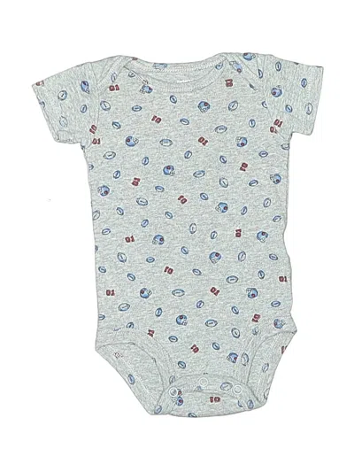 Pre-owned Carter's Babies' Short Sleeve Onesie In Blue