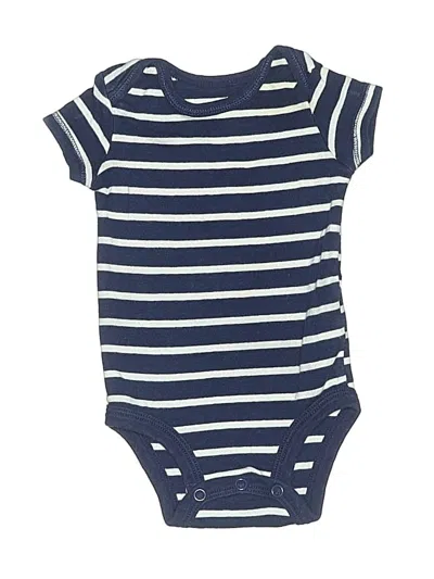 Pre-owned Carter's Babies' Short Sleeve Onesie In Blue