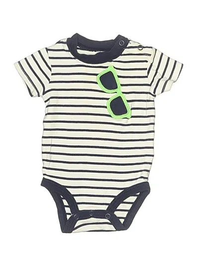 Pre-owned Carter's Babies' Short Sleeve Onesie In Blue
