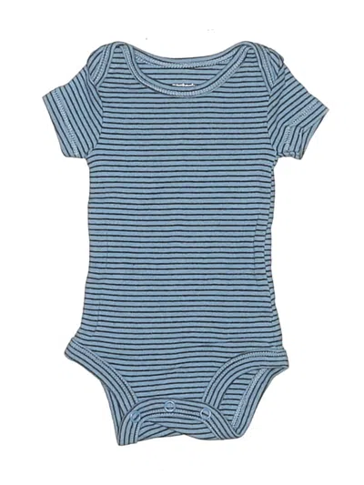 Pre-owned Carter's Babies' Short Sleeve Onesie In Blue