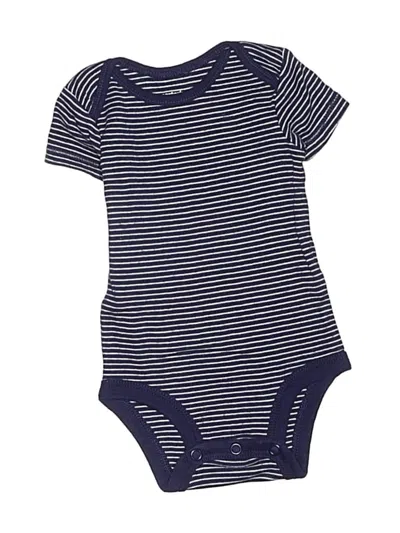 Pre-owned Carter's Babies' Short Sleeve Onesie In Blue