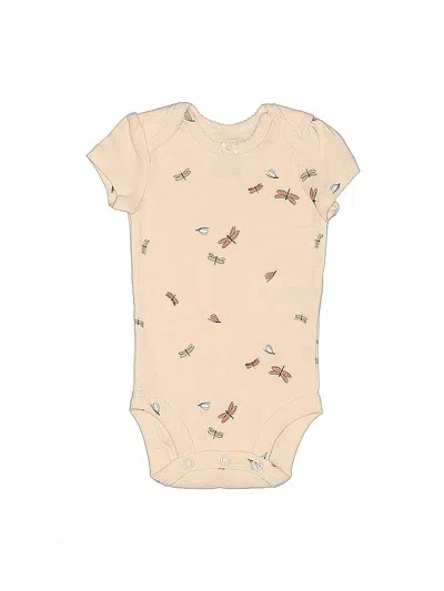 Pre-owned Carter's Babies' Short Sleeve Onesie In Brown