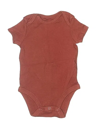 Pre-owned Carter's Babies' Short Sleeve Onesie In Brown