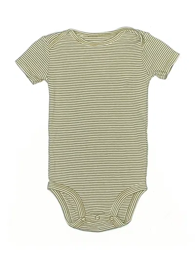 Pre-owned Carter's Babies' Short Sleeve Onesie In Gold