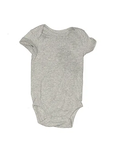 Pre-owned Carter's Babies' Short Sleeve Onesie In Gray