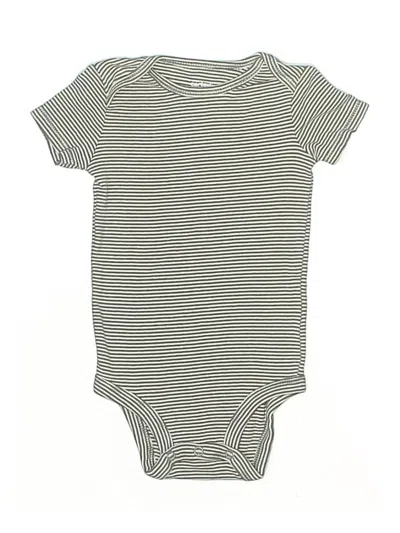 Pre-owned Carter's Babies' Short Sleeve Onesie In Gray