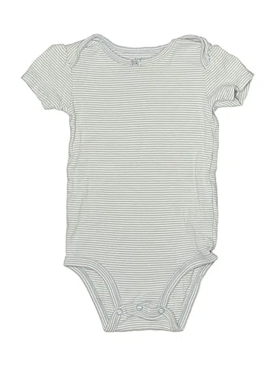 Pre-owned Carter's Kids' Short Sleeve Onesie In Gray