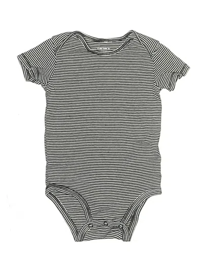 Pre-owned Carter's Kids' Short Sleeve Onesie In Gray