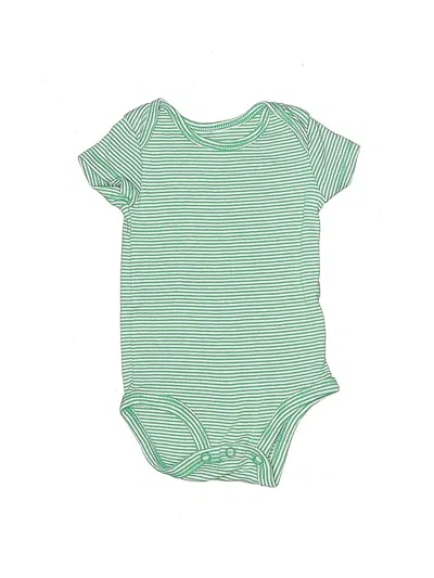 Pre-owned Carter's Babies' Short Sleeve Onesie In Green