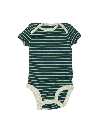 Pre-owned Carter's Babies' Short Sleeve Onesie In Green
