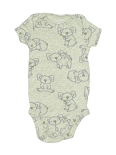 Pre-owned Carter's Babies' Short Sleeve Onesie In Green