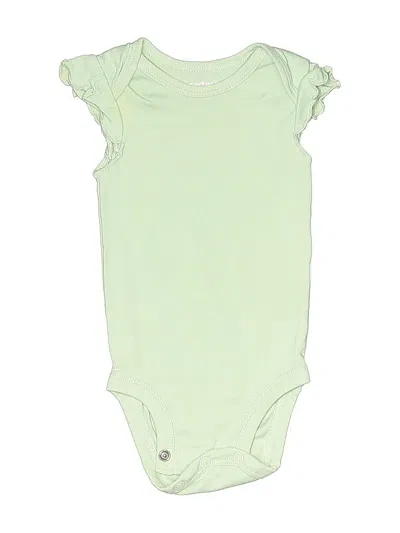Pre-owned Carter's Babies' Short Sleeve Onesie In Green