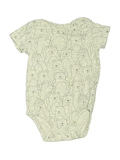 Pre-owned Carter's Babies' Short Sleeve Onesie In Green