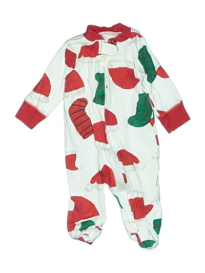 Pre-owned Carter's Babies' Short Sleeve Onesie In Green