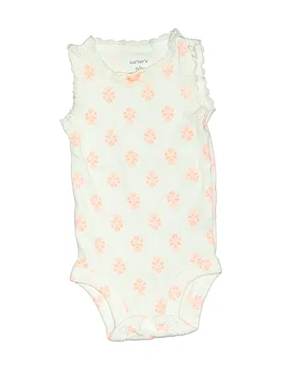 Pre-owned Carter's Babies' Short Sleeve Onesie In Green