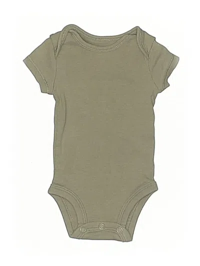 Pre-owned Carter's Babies' Short Sleeve Onesie In Green