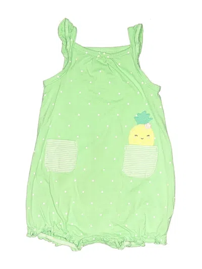Pre-owned Carter's Babies' Short Sleeve Onesie In Green