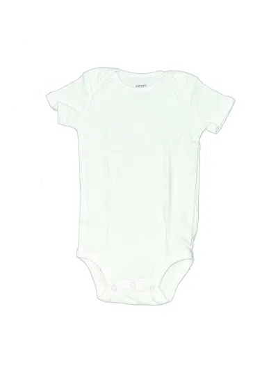 Pre-owned Carter's Babies' Short Sleeve Onesie In Green